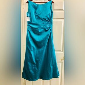 Impressions Brand #1690 Teal Cocktail Dress Bridesmaid Party Size 10